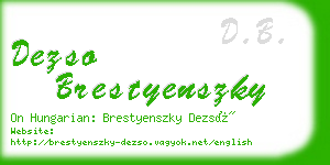 dezso brestyenszky business card